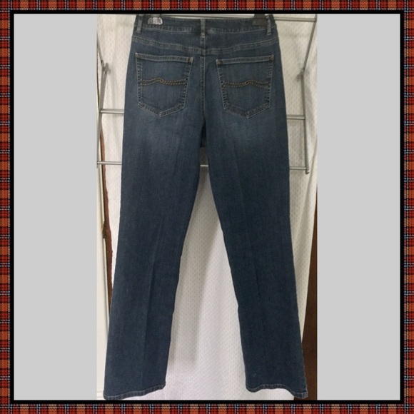 Talbots boot cut stretch denim blue jeans sz 6 - Picture 2 of 6